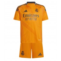 Echipament fotbal Real Madrid Rodrygo Goes #11 Tricou Deplasare 2024-25 pentru copii maneca scurta (+ Pantaloni scurti)